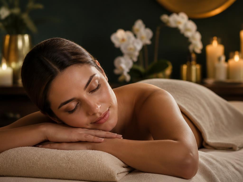 Entspannungsmassage – ruhige Wellness-Atmosphäre zum Abschalten und Regenerieren